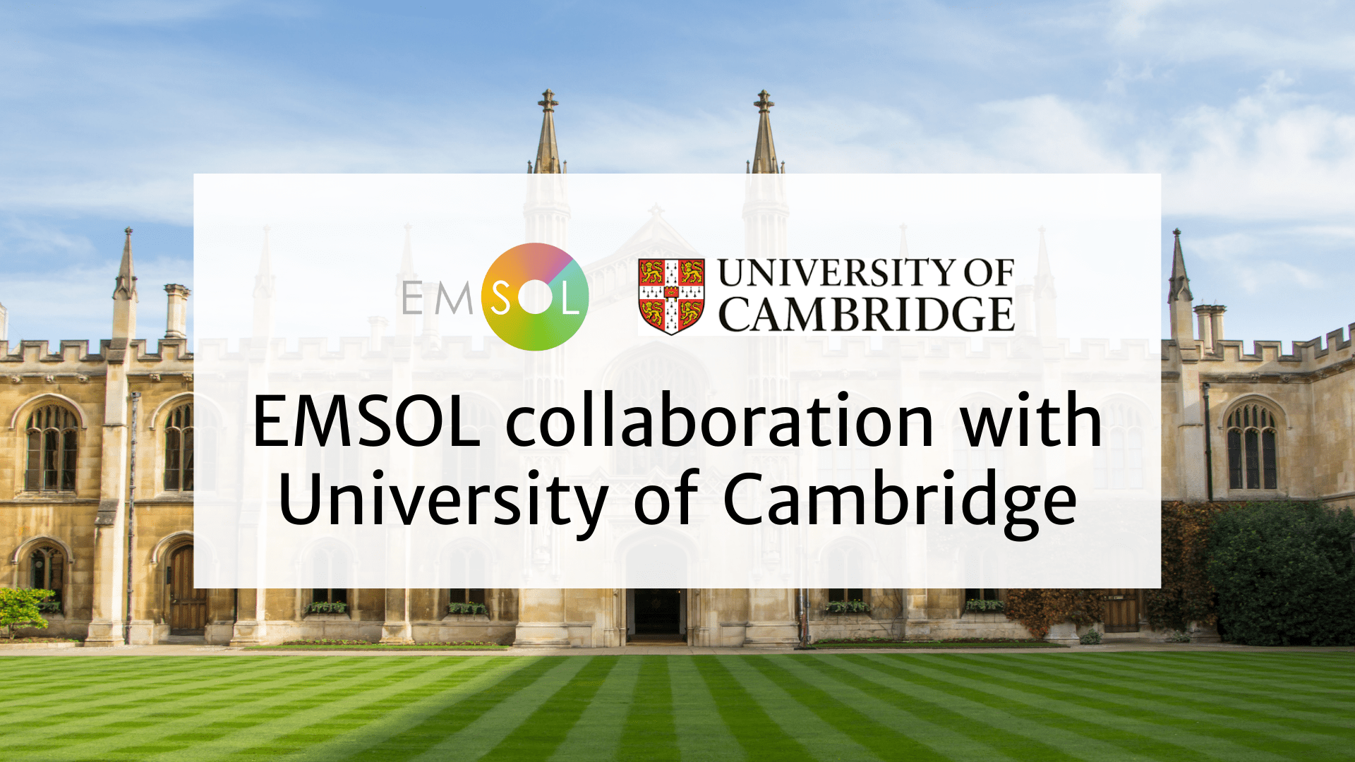EMSOL to collaborate with University of Cambridge Judge Business School