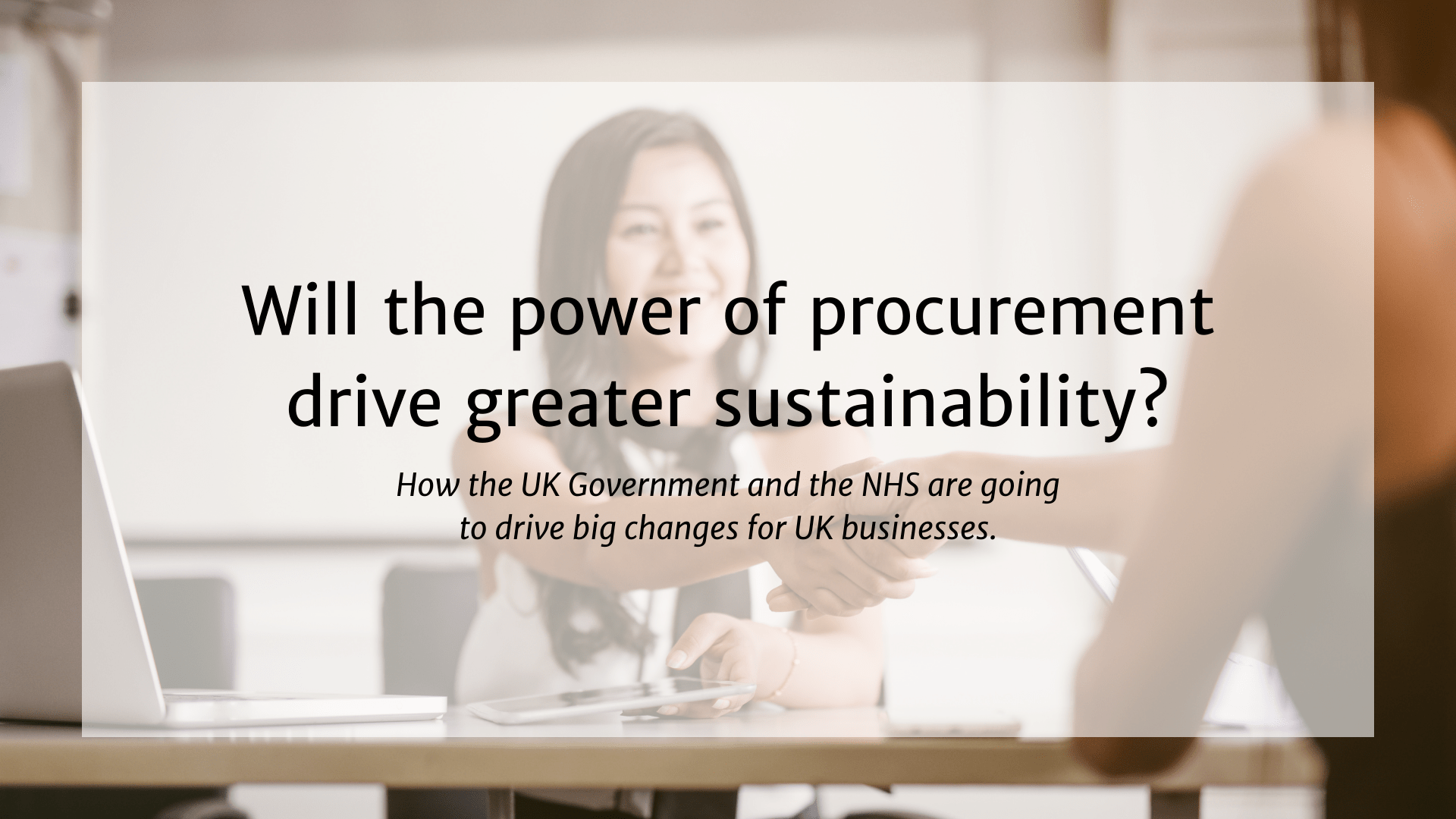Will the power of procurement drive greater sustainability?